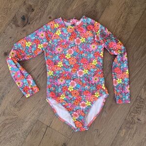 Cat & Jack Multicolor Floral Kids Rashguard